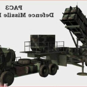 Us Pac-3 Patriot Missile Launcher 3d-modell