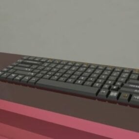 Pc Keyboard Typical Design 3d model