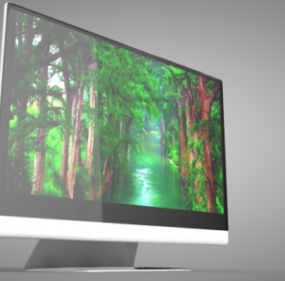 Großer PC-LED-Bildschirm 3D-Modell