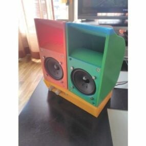 Black Wood Speaker 3D-malli