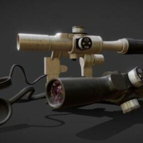 Arma Pso-1 Sniper Gun modelo 3d