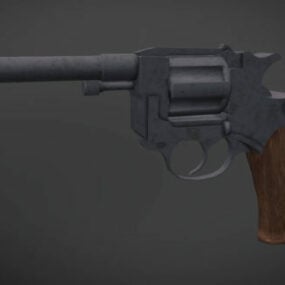 Model 3D mobilnego pistoletu rewolwerowego Pubg