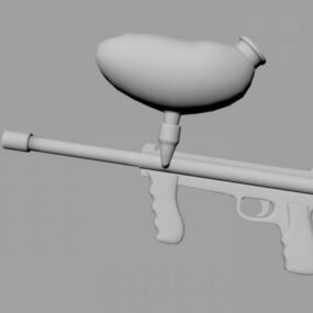 Modelo 3d de arma de paintball