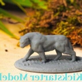 Panther Sculpt Utskrivbar 3d-modell