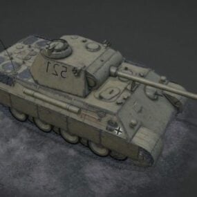 Panzer V Panther Tank 3d μοντέλο