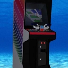 Paperboy Upright Arcade Game Machine 3d model