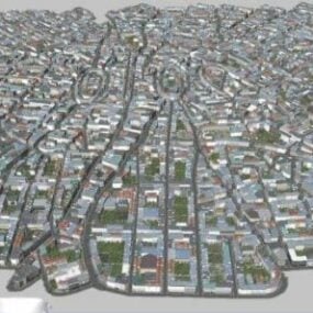 3D model exteriéru města Paříže