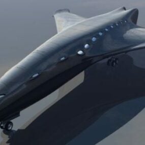 Passenger Spaceshuttle Spaceship 3d model