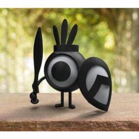Printable Patapon With Equipment 3d model