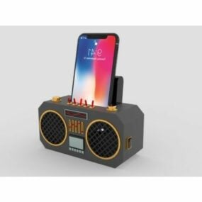 Phone Speaker Boombox Printable 3d model