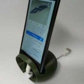 Printable Phone Stand With Amplifier 3d model
