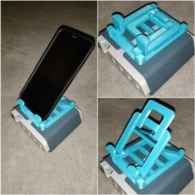Phone Holder Charging Station Printable 3d model