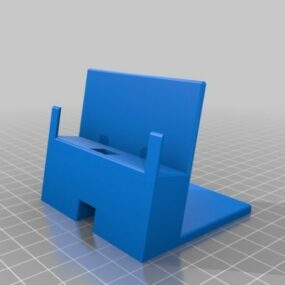 Phone Stand With Cable Holder Printable 3d model