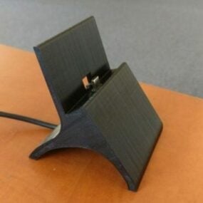 Phone Stand With Charging Slot Printable 3d model