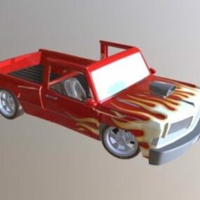 لعبة سيارة بيك اب شاحنة نموذج ثلاثي الأبعاد