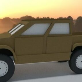 Projekt samochodu Pickup transportowy Model 3D