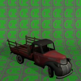 Old Ford Truck 3d model