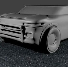Pickup Car Futuristic Design 3d model