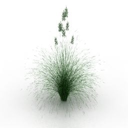 Modello 3d del paesaggio dell'erba del prato della pianta