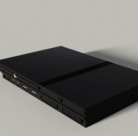 Playstation 2 versión delgada modelo 3d
