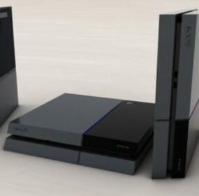 Sony PlayStation 4 modelo 3d