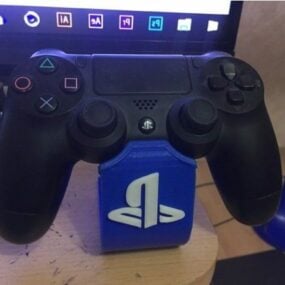 Druckbares 4D-Modell des Playstation 3 Controller-Ständers