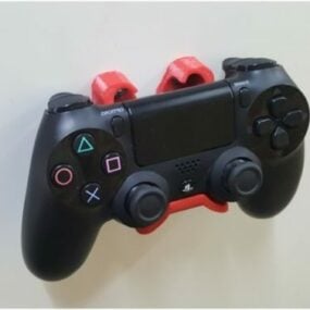 Printable Playstation 4 Wall Mount 3d model