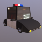 Cartoon Lowpoly Police Car