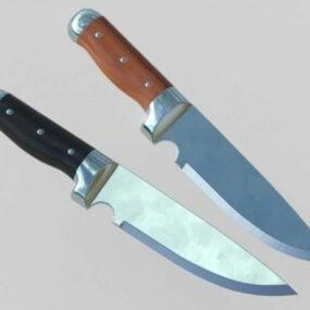 Polished Knife Weapon 3d model