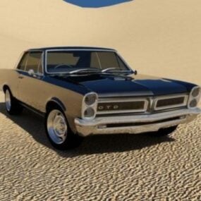 Pontiac Gto 1965 bil 3d-modell