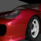 Czerwony samochód sportowy Porsche