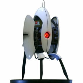 Modelo 2d imprimible de torreta Portal 3