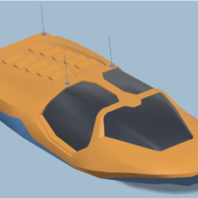River Speed Boat 3d model