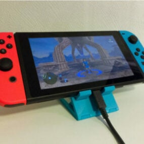 Folding Nintendo Switch Stand Printable 3d model