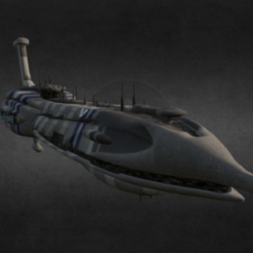 Modello 3d dell'incrociatore di classe Providence