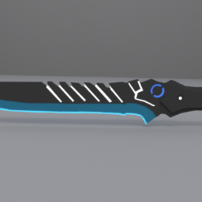 Arma de cuchillo de ciencia ficción Psion modelo 3d