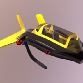 نموذج Q Pod Hornet لسفينة الخيال العلمي الفضائية ثلاثية الأبعاد