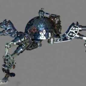 Robot quadripode de science-fiction modèle 3D