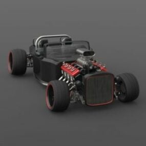 Rat Rod Racing Car 3d model