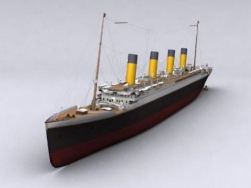 congelador Superior dramático Realista Rms Titanic Ship Free modelo 3d - .Ma, MB- Open3dModel