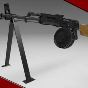 Rpk Gun Weapon 3d model