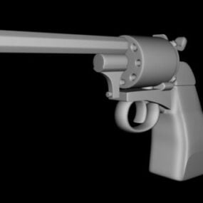 Pistola Beretta M9 con guscio di munizioni modello 3d