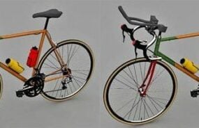 Racing Bicycle Thin Tires דגם תלת מימד