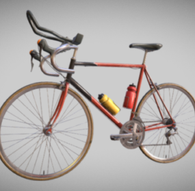 Modello 3d di progettazione di biciclette da corsa in montagna