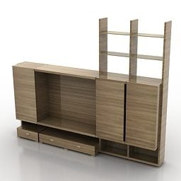 Rack Invito Wooden Design 3d model