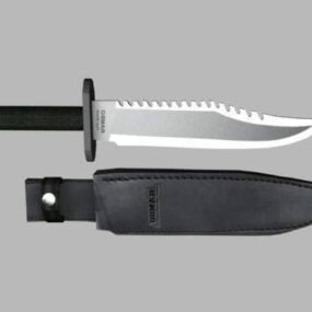 Modelo 3D de arma de faca Rambo