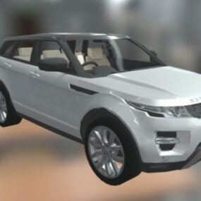 Car Range Rover Evoque White 3d model