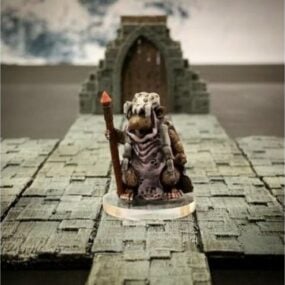 Ratfolk Druid Mother Game Character modello 3d