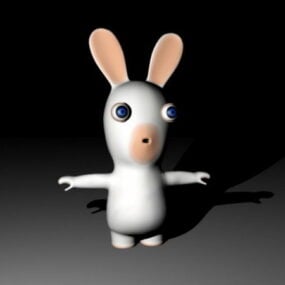 Raving Rabbit Animal 3D-model