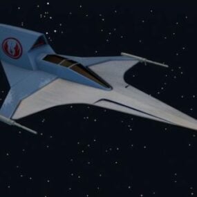 Nave espacial Phantom Fighter modelo 3d